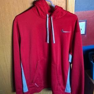 Red Nike Therma Fit Hoodie